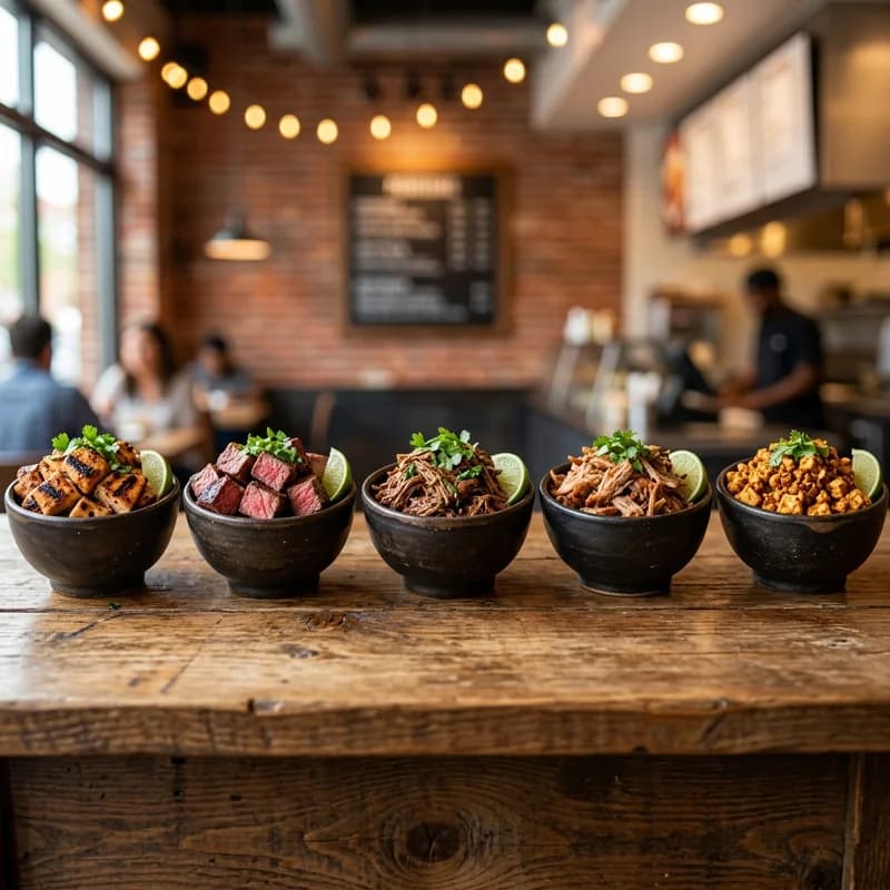 Chipotle Proteins, Double Meat & Add-On Portions – menu photo