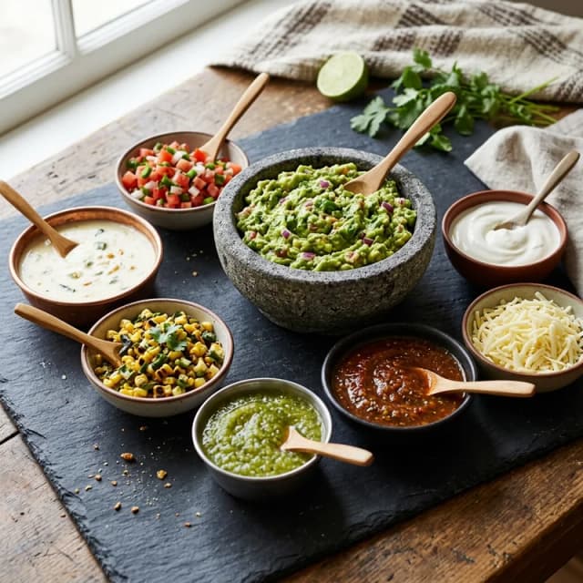 Chipotle Fresh Salsas, Guacamole, Queso & Toppings – menu photo