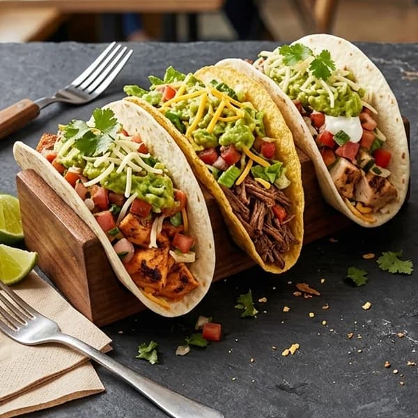 Chipotle Three Chicken Tacos (Soft Flour) – menu photo