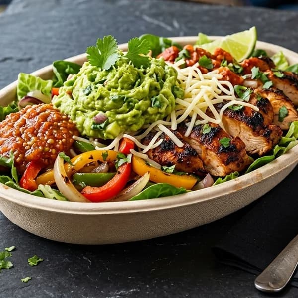 Chipotle Veggie Burrito Bowl (Includes Guacamole) – menu photo